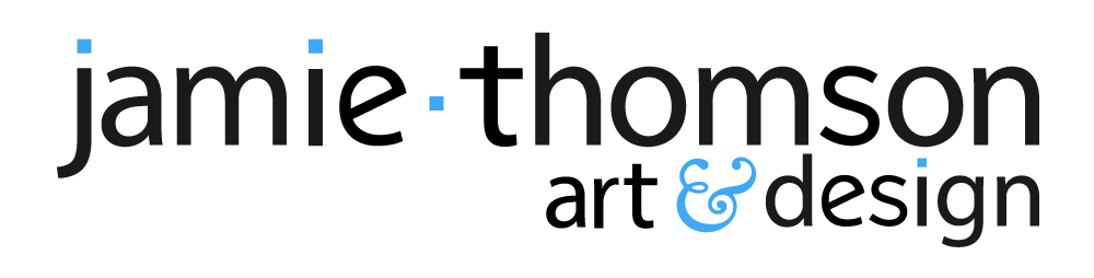 Text logo with playful design elements